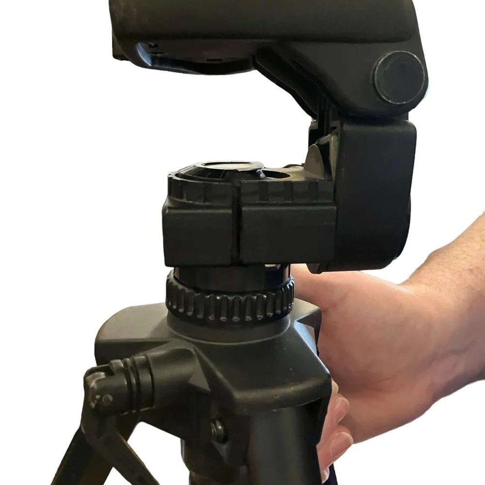 Tristar Adjustable Camera Tripod with Pan Tilt Head